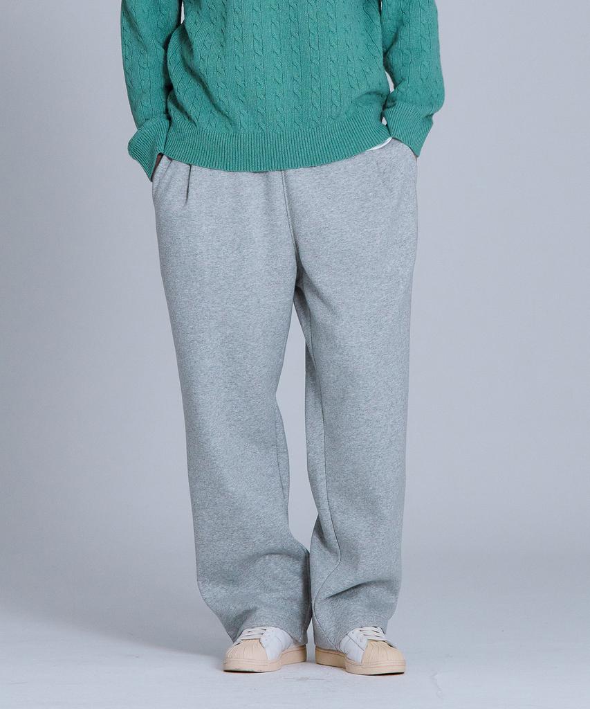 BASIC HOUSE Uni Brushed Terry Single-Pleat Wide Pants (2 Colors) Lapt7103