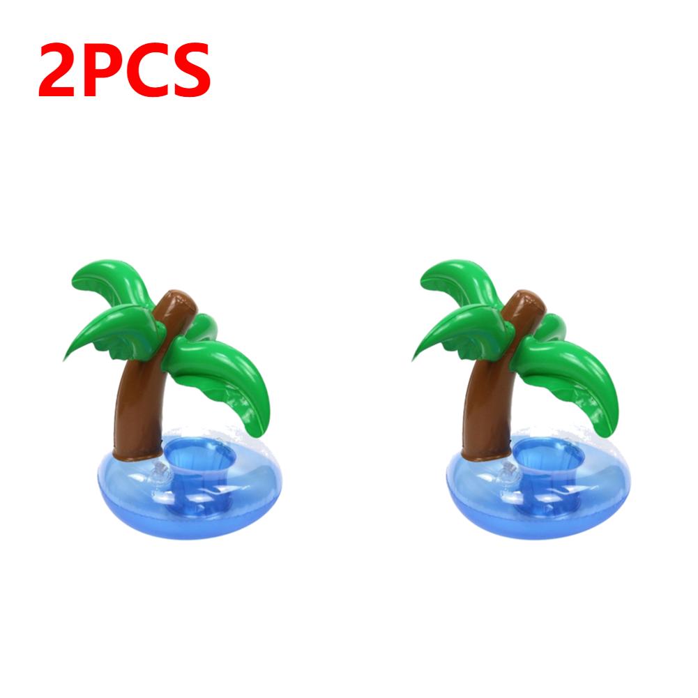 1-5PCS Inflatable Cup Holder Coconut Tree Style Inflatable Drink Coasters Cup Holder Float Cup Stand Pool Accessories