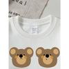European Sizes Kids' Crewneck Sweatshirt Cute Bear Faces Pattern Print Design , Sportswear And Casual Wear, Soft And Comfortable, Children's Clothing