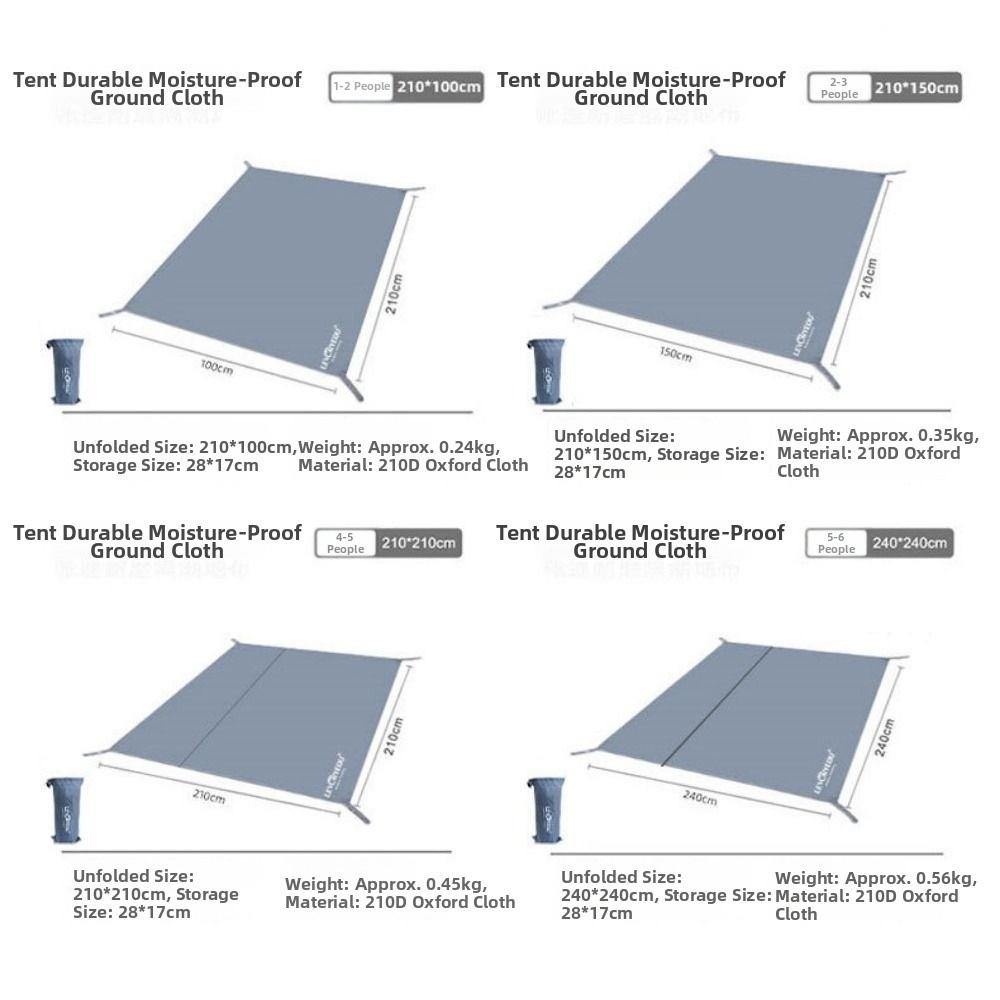 Odporny na ścieranie Wodoodporny Podkład pod namiot Zagęszczona tkanina Oxford Plażowy tarp