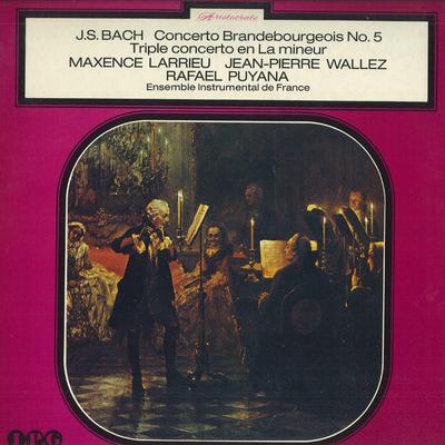 LP Record MAXENCE LARRIEU, JEAN PIERRE WALLEZ - Bach: Brandenburg Concerto No. 5, T KUX3034PG IPG 1975 Japan Classical Used