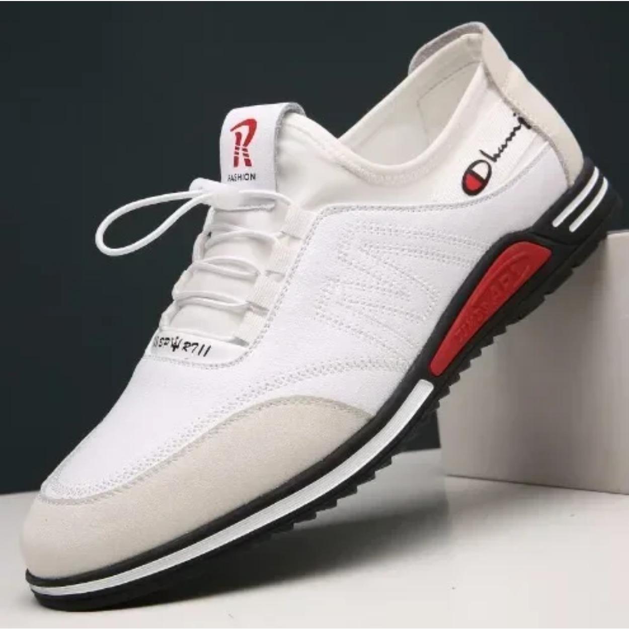 

Мужская повседневная обувь кроссовки на мягкой подошве деловая кожаная обувь новая мужская мода легкие балетки удобная нескользящая спортивная обувь 44