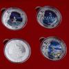 Chang'e Flying To the Moon, 12 Pieces, Commemorative Coins, Set, Twelve Zodiac Commemorative Medals, Gold Coins, Collectible Commemorative Coins