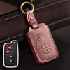Genuine Leather Key Cover for Toyota Highlander and Land Cruiser (Old Models)
