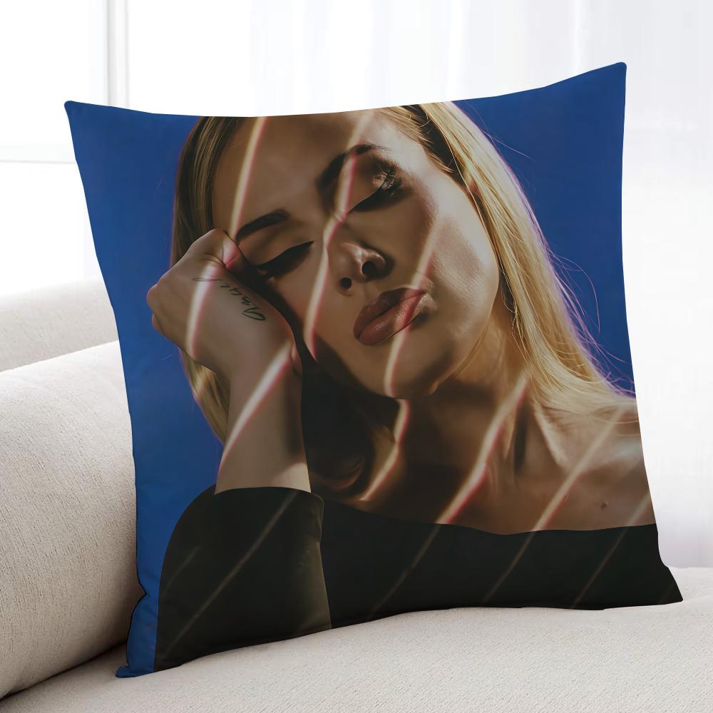 Горячая певица А-Адель наволочка Домашнее постельное белье Диван Гостиная наволочка Простая Мягкая для кожи Наволочка Подарок на вечеринку 12x12Inch