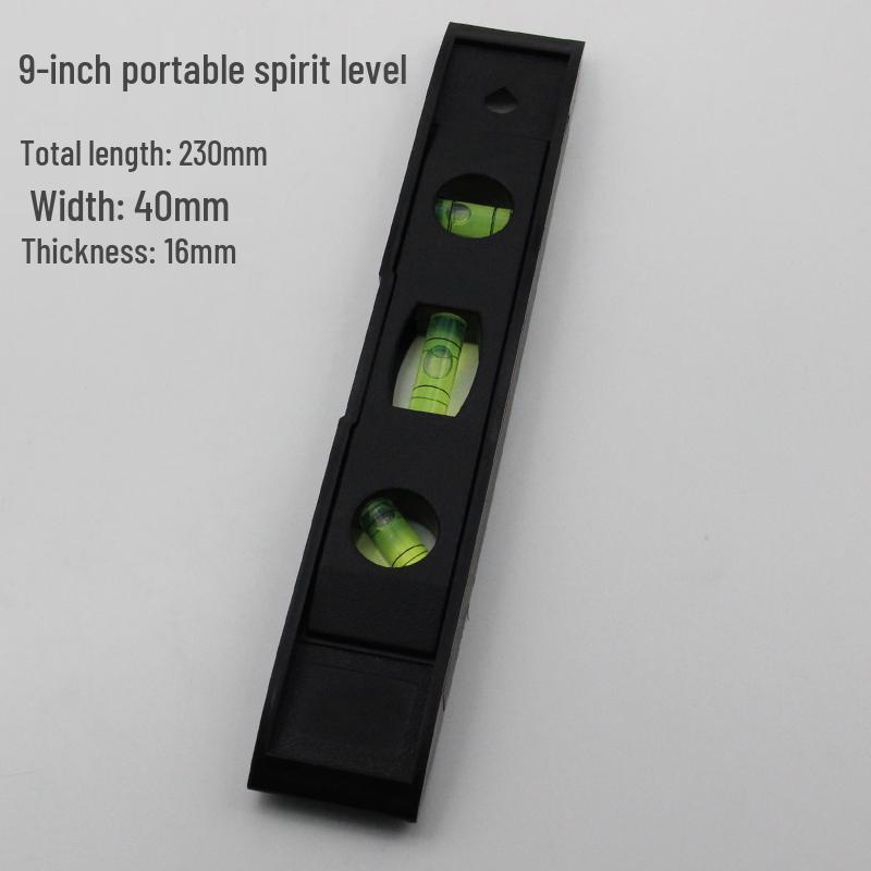 Compact 6/9-Inch Magnetic Multi-Angle Level Ruler
