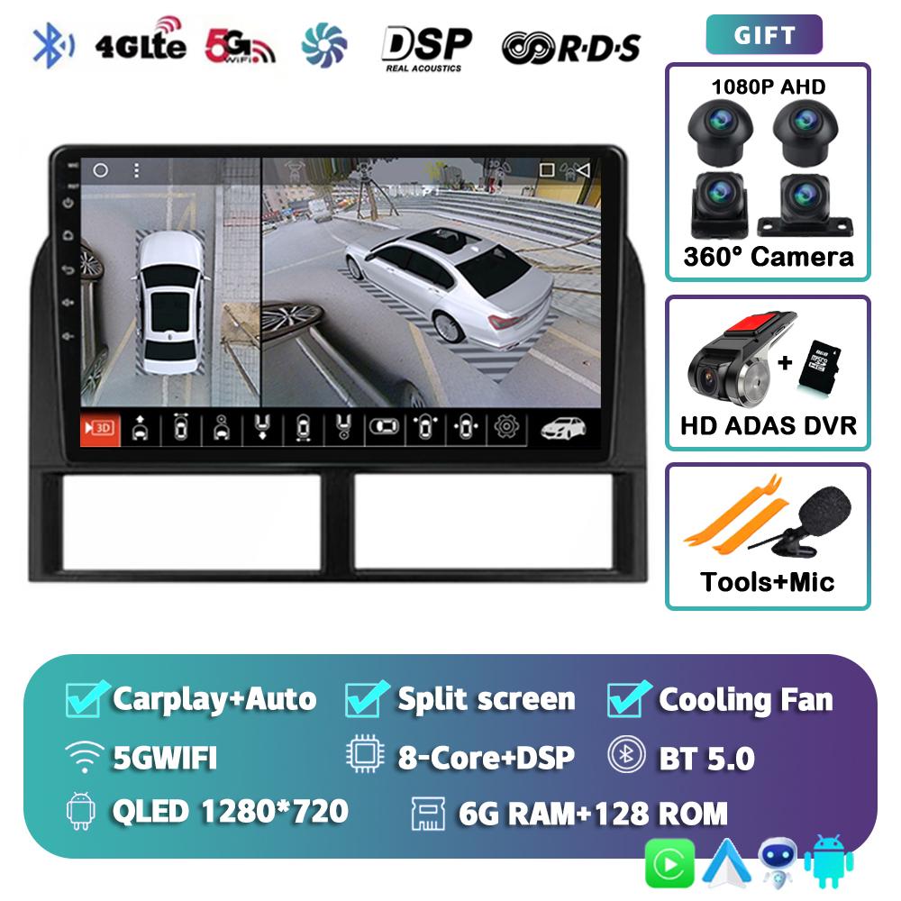 Android 14 Carplay For Jeep Grand Cherokee II WJ 1998-2004 Car Radio Navigation GPS Video Multimedia Player Autoradio Wifi+4G BT