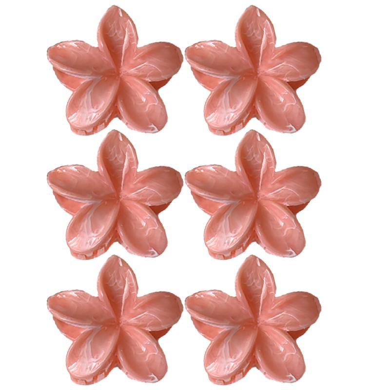 Farbverlauf Frangipani Haarspange Damen Vielseitig Süß Resort Fee Haifisch-Clip Vintage Haaraccessoires