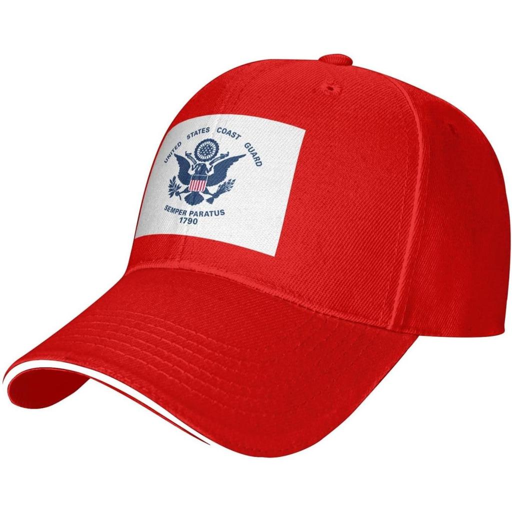 US Coast Guard Semper Paratus Emblem Baseball Cap Polyester Sun Hat Adjustable Trucker Cap Adult