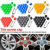 New 20Pcs Car Wheel Nut Caps Protection Covers Caps Anti-Rust Car Tire Screw Caps Nut Bolt Auto Exterior Accessories 17/19/21mm