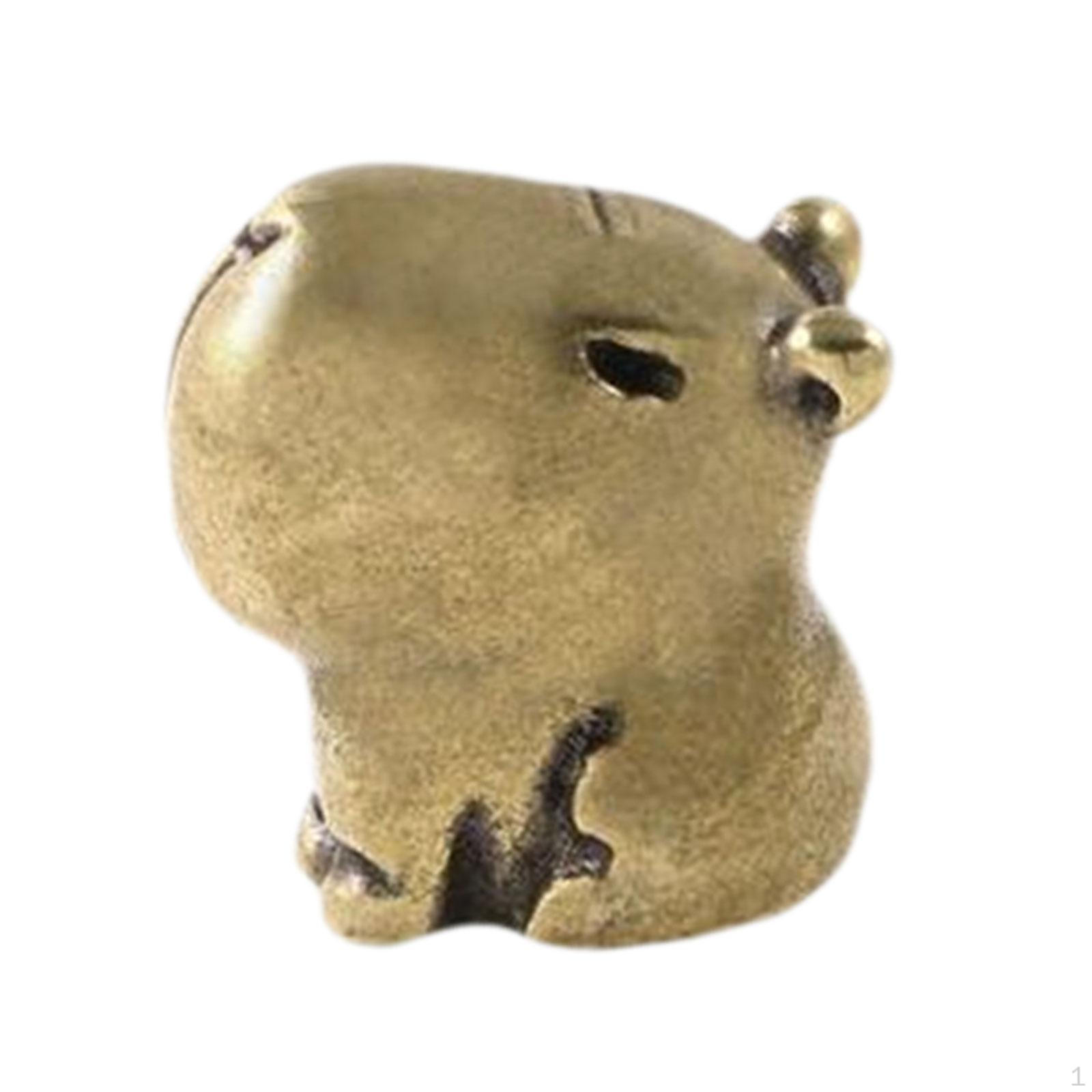 

Латунная статуэтка капибары, скульптура, маленькая статуэтка для шкафа