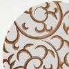 Endo Shoji TKG Paper Coasters, Brown, Arabesque Pattern (Pack of 100), Round, 90mm Diameter, 1mm Thick, a Must-Have for Evening Drinks, Commercial Use