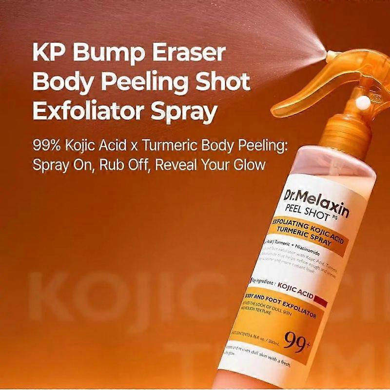 Spray Esfoliante Dr.Melaxin Curcuma e Acido Kojico 200ml per Illuminare la Pelle