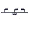 Chrome Design Adjustable Led Ceiling Light 1/2/3/4 Heads Rotatable Modern Ceiling Lampshades for Store Cafe Decor Fixture