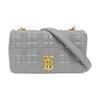 [Pre-Owned] Lola TB Logo Quilted Two-Tone Metal Chain Lambskin Shoulder Bag - Very Good #VIQUUE