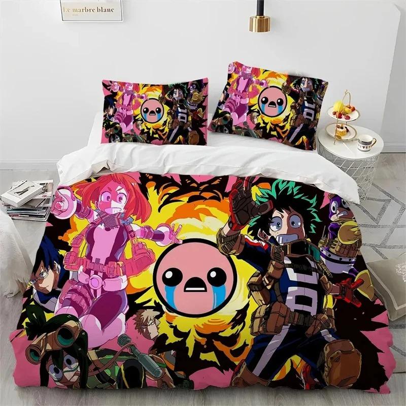 

Аніме My Hero Academia Izuku Deku Комплект постільної білизни Хлопчики Дівчата Twin Queen Size Підковдра Наволочка Ліжко Діти Дорослі 70x133cm 2pcs