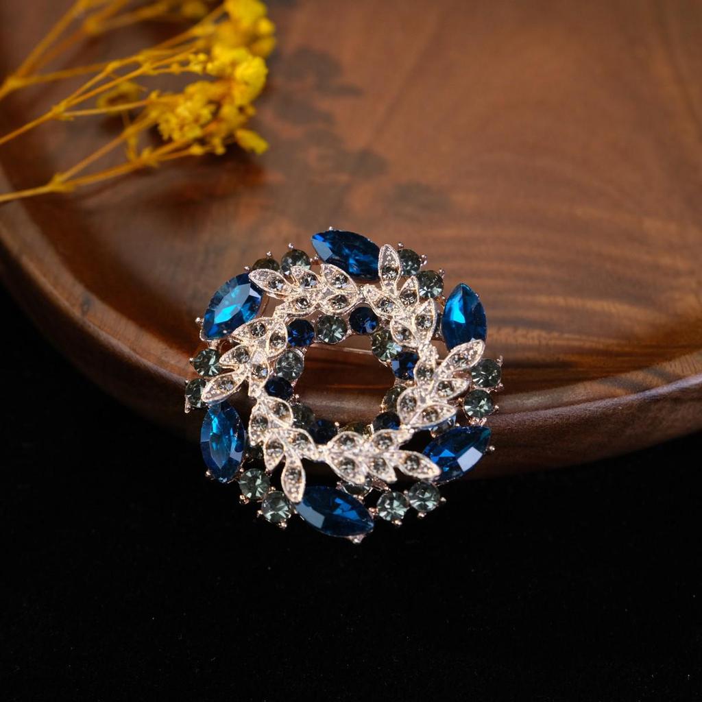 Bunte Retro Damen Korsagenbrosche - Elegante Anstecknadel im europäischen Stil