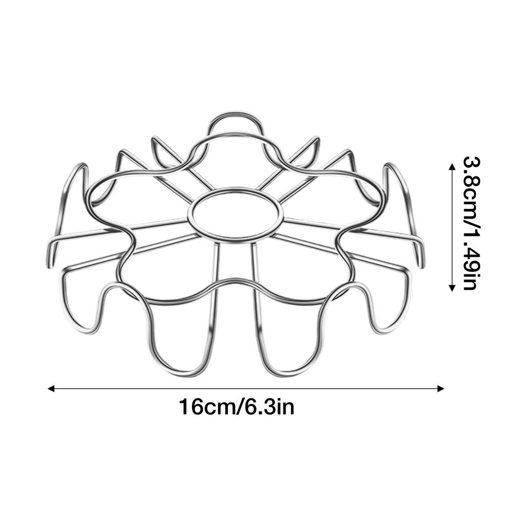 

Подставка для яиц для скороварки, подставка для яиц в форме цветка, аксессуары для скороварок Instant Pot, подставка для варки яиц на пару, кухонные гаджеты для варки яиц на пару серебряный