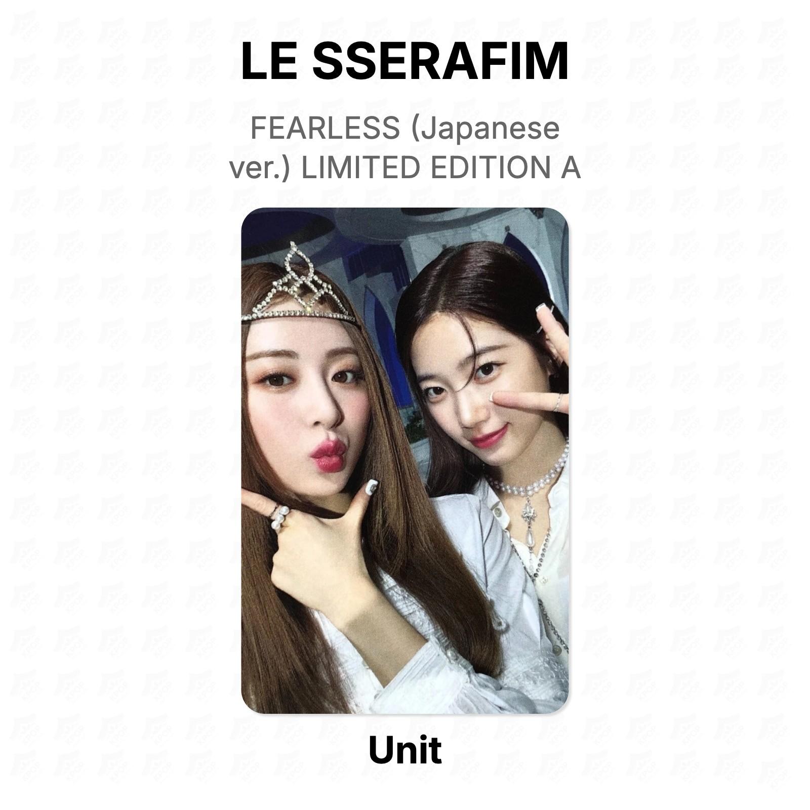 LE SSERAFIM FEARLESS (Japanese ver.) LIMITED EDITION A Official Photocard Unit 02