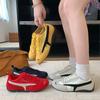 Flat-bottomed Dexun shoes women's shoes 2025 new spring and summer versatile casual sports shoes popular yellow board shoes beige