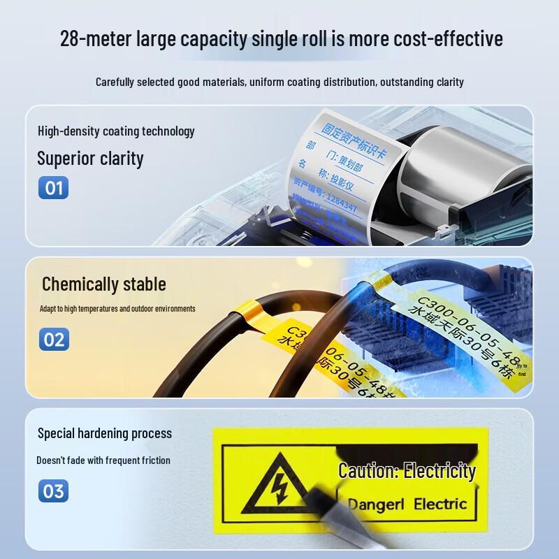 Supvan MP50 Label Printer Tapes CN plug (adapter included)