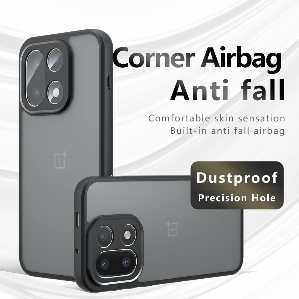 Airbag Super Schutz Weiches TPU+PC Klare Matte Rückseite Für OnePlus 15 OnePlus15 5G Handyhülle