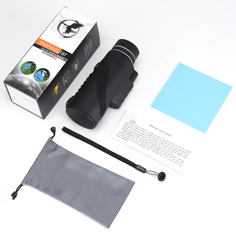 High-Definition Portable Monocular Telescope for Outdoor Hunting & Camping