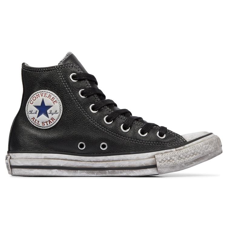 Converse Chuck Taylor All Star Vintage Leather 'Black White' Men's 158575C