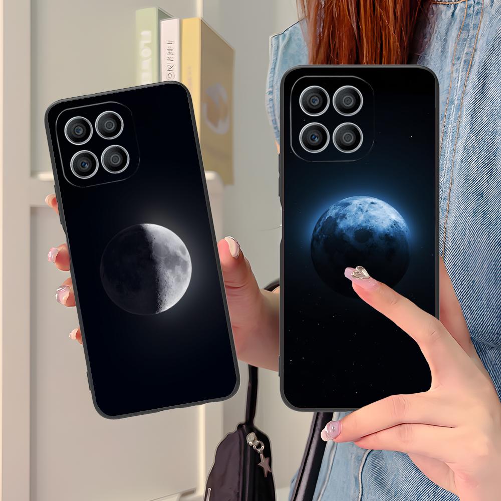 Moon Aesthetic Mobile Phone Case for Honor 90 80 70 60 50 30 20 10 9 8 7 Pro S SE Lite 5G Colorful Printing Cover Luxury Cover