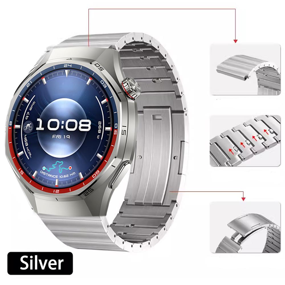 

22mm Titanium Strap for Huawei Watch GT6/GT6 Pro GT5 GT4 3 46mm Quick release buckle Wristband for Amazfit Bip 6 5/GTR 4/Balance Huawei Watch 5 46mm серебряный