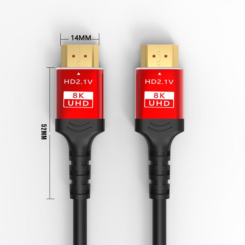 8K HDMI 2.1 Høyoppløselig videokabel for TV- og datamaskintilkoblinger