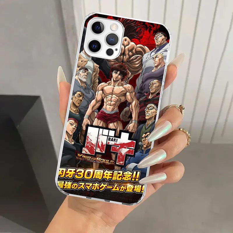 Baki the Grappler Original Anime Phone Case for Iphone 17 Air 16 15 Plus 14 13 Mini 12 11 Pro Max 16E 7 8 SE 2020 Soft Funda Pri