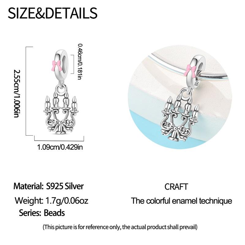 Romantische Geschirrkollektion Kupfer Weinglas Teller Anhänger Passend für Original Charm Armbänder Frauen DIY Schmuck Geschenk