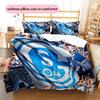 Biancheria da letto con motivo Schalke 04 Football Club Decorazione per la casa Regalo di compleanno (1 * copripiumino + 2 * federa, senza nucleo)