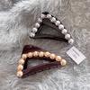 Bright Three-dimensional High-end Grab Clip Triangular Temperament Hair Catch Shark Clip Semi-tie Hairpin