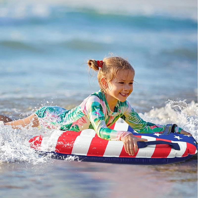 Eco-Friendly PVC Children's Surfboard with Handle: Portable and Thickened for Cross-Border Outdoor Water Play