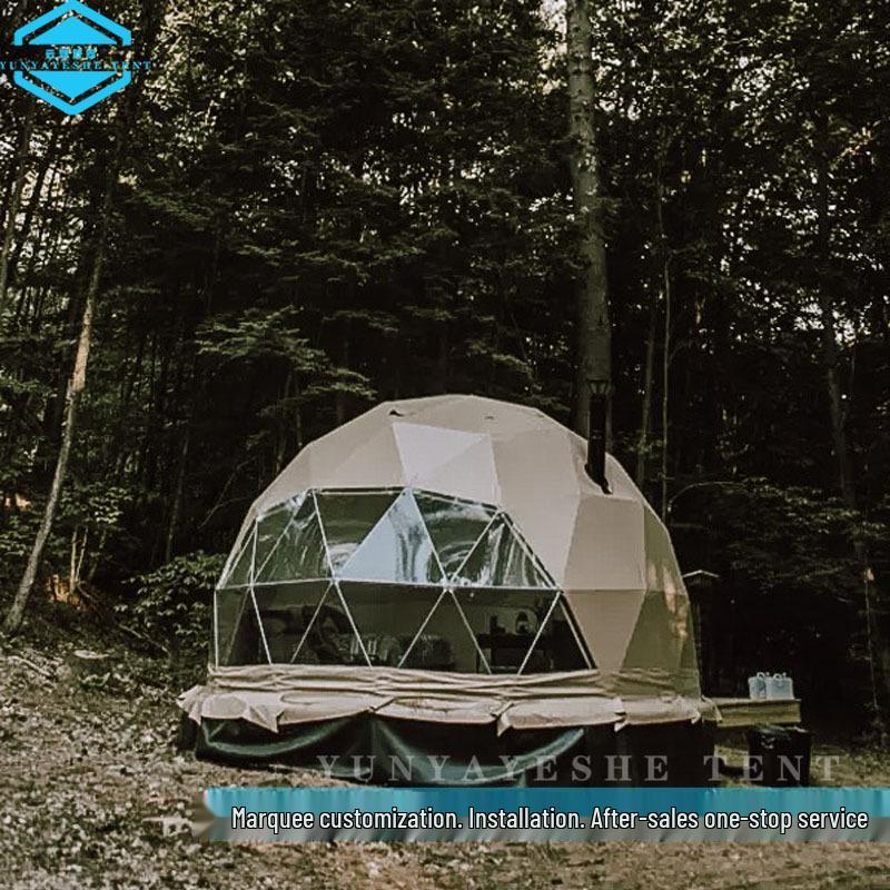 Starry Sky Bubble Tent with Bathroom - Outdoor Camping Hotel Yurt for Stargazing