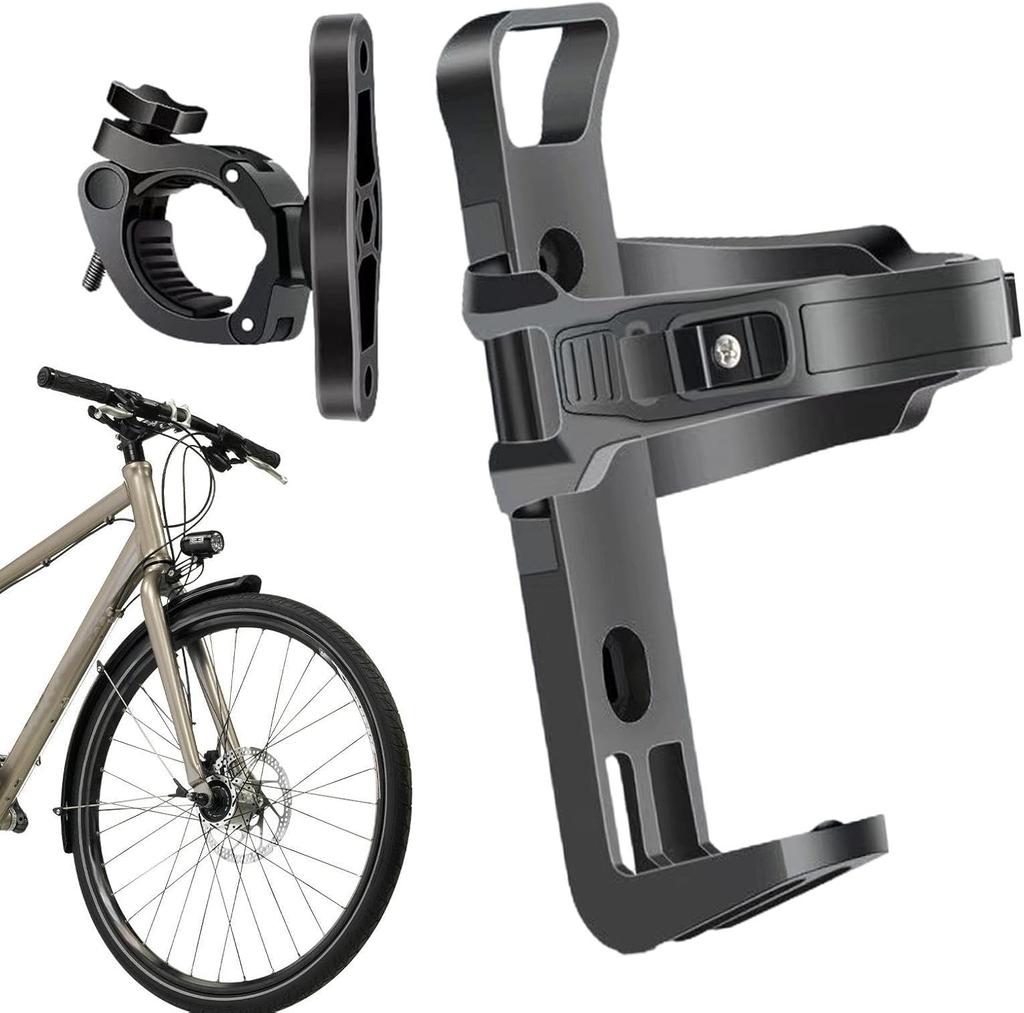Motorcycle Water Cup Holder Universal Drink Holder Motorcycle Handlebar Bottle Holders Nylon Adjustable Bottle Holder