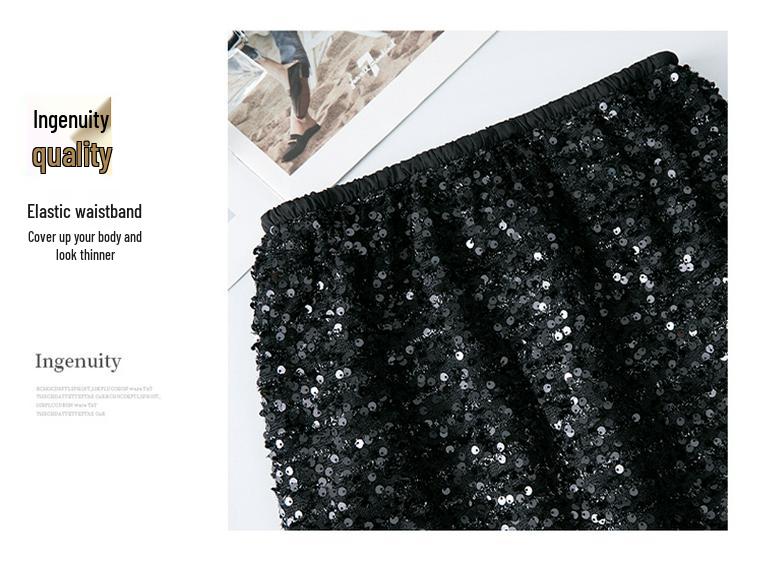 Brand High Waist Slimming Midi Skirt - Spring/Autumn Women's Back Slit Bodycon Style