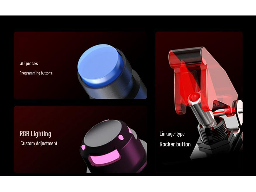 Laishida CB1 Racing Simulator Console with Multi-function RGB Buttons for Euro Truck Simulator 2