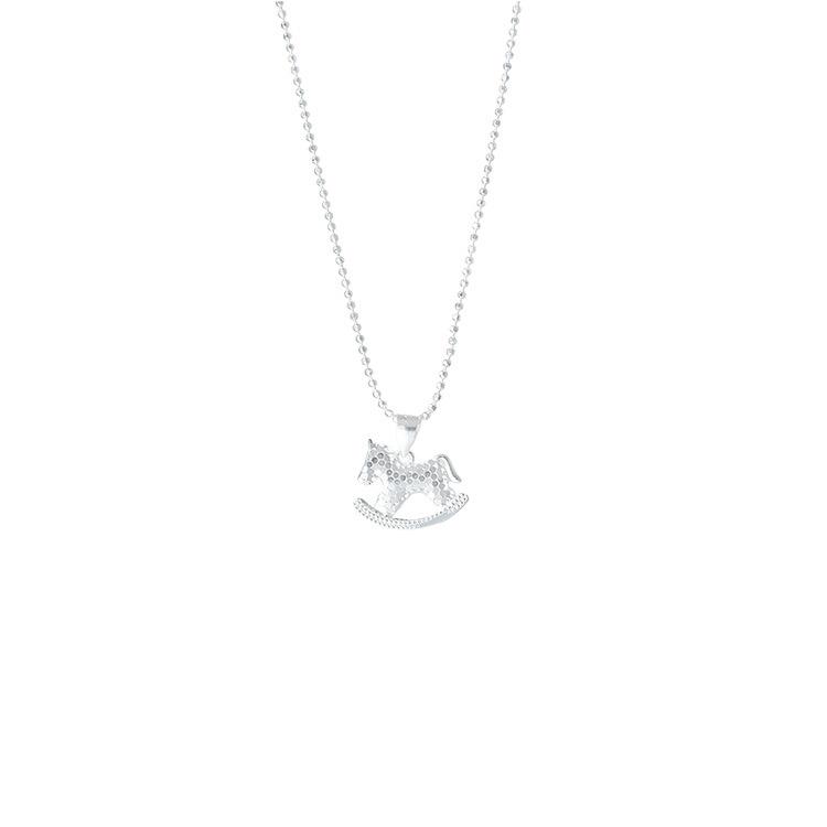 Elegant Crushed Ice Pony Necklace: Stylish & Versatile Clavicle Chain