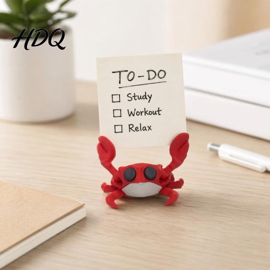 Greeting Card Display Stand 3D Printing Business Holder Cute Crab Shape Stable
