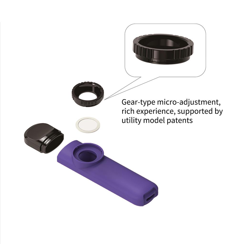 ABS Kazoo Flöte mit 8 Stück Membran Musikinstrument Ukulele Gitarrenpartner Musikinstrument für Kind Erwachsener