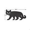 Elegant Black Cat Garden Stake for Outdoor Halloween Decor