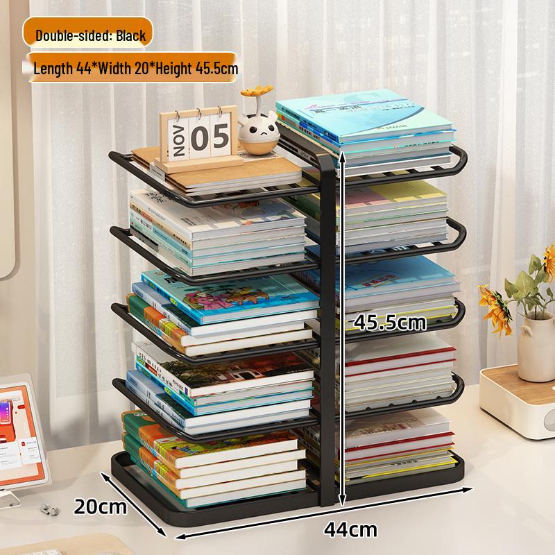 Desktop Book Organizer and Storage Rack