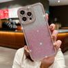 For iPhone 16 Pro Case Glitter Phone Case Rhinestone Decor Electroplating Protective Cover