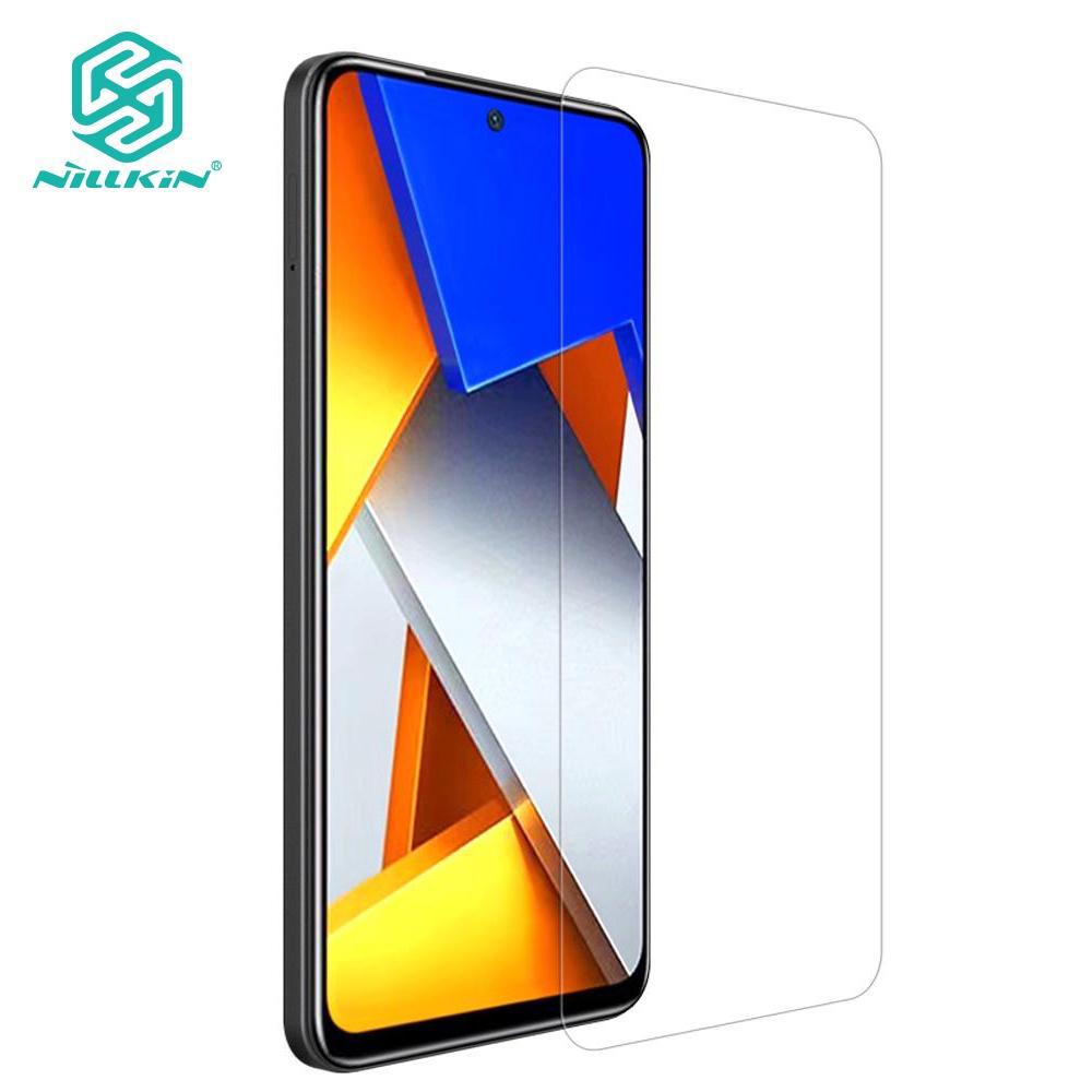

Nillkin Xiaomi Poco M4 Pro 4G Защитная пленка из закаленного стекла с защитой от отпечатков пальцев, антибликовым покрытием серии H, прозрачная 9H противовзрывная пленка для экрана