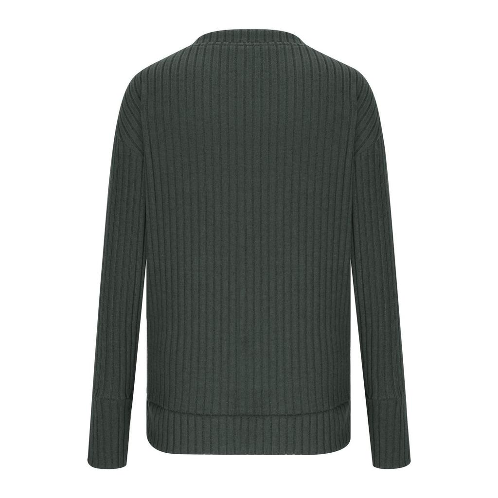 European & American Women's V-Neck T-Shirt with Short/Long Sleeves - Ribbed & Brushed Fashion Top, 2023 Edition