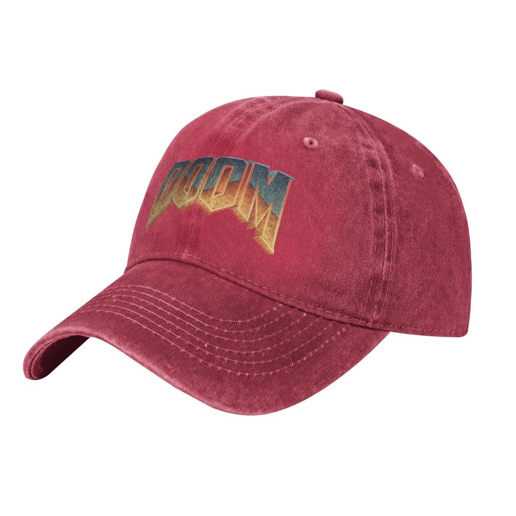 Doom Baseball Caps Vintage Denim Washed Retro Game Conan Barbarian Thulsa Snake Cult Headwear Men Outdoor Running Golf Caps Hat