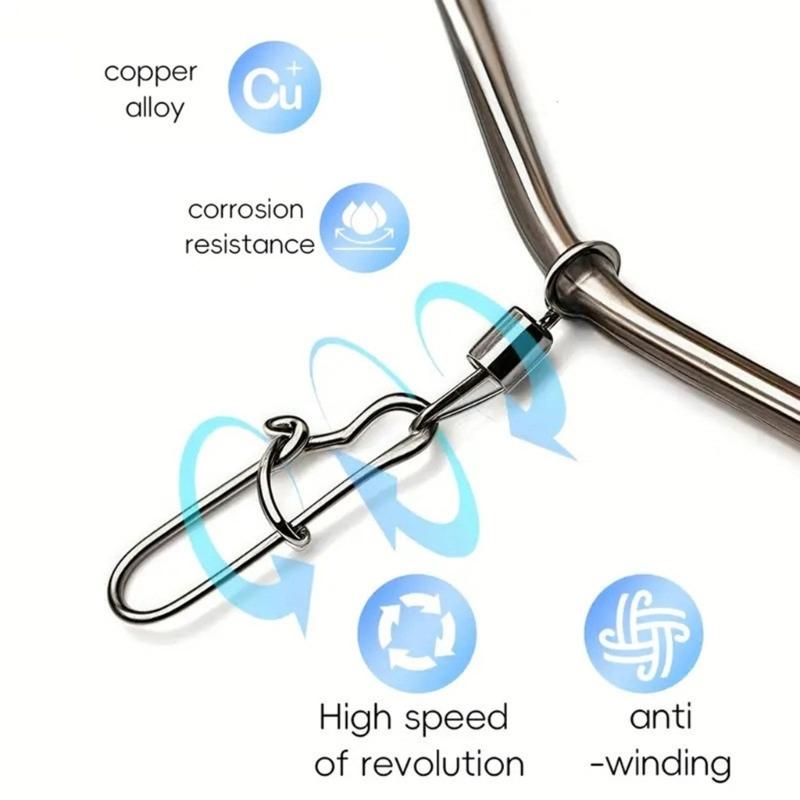 10Pcs Balance Connector Sea Fishing Accessory with Snaps Anti Entanglement Tube 7/9/12cm Fishing Balance Connector